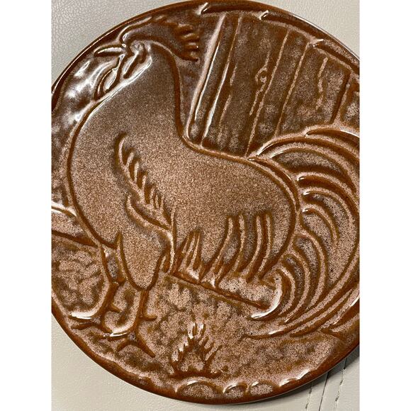 Frankoma Whimsy Pottery Rooster Chicken Trivet 94TR - Picture 4 of 5